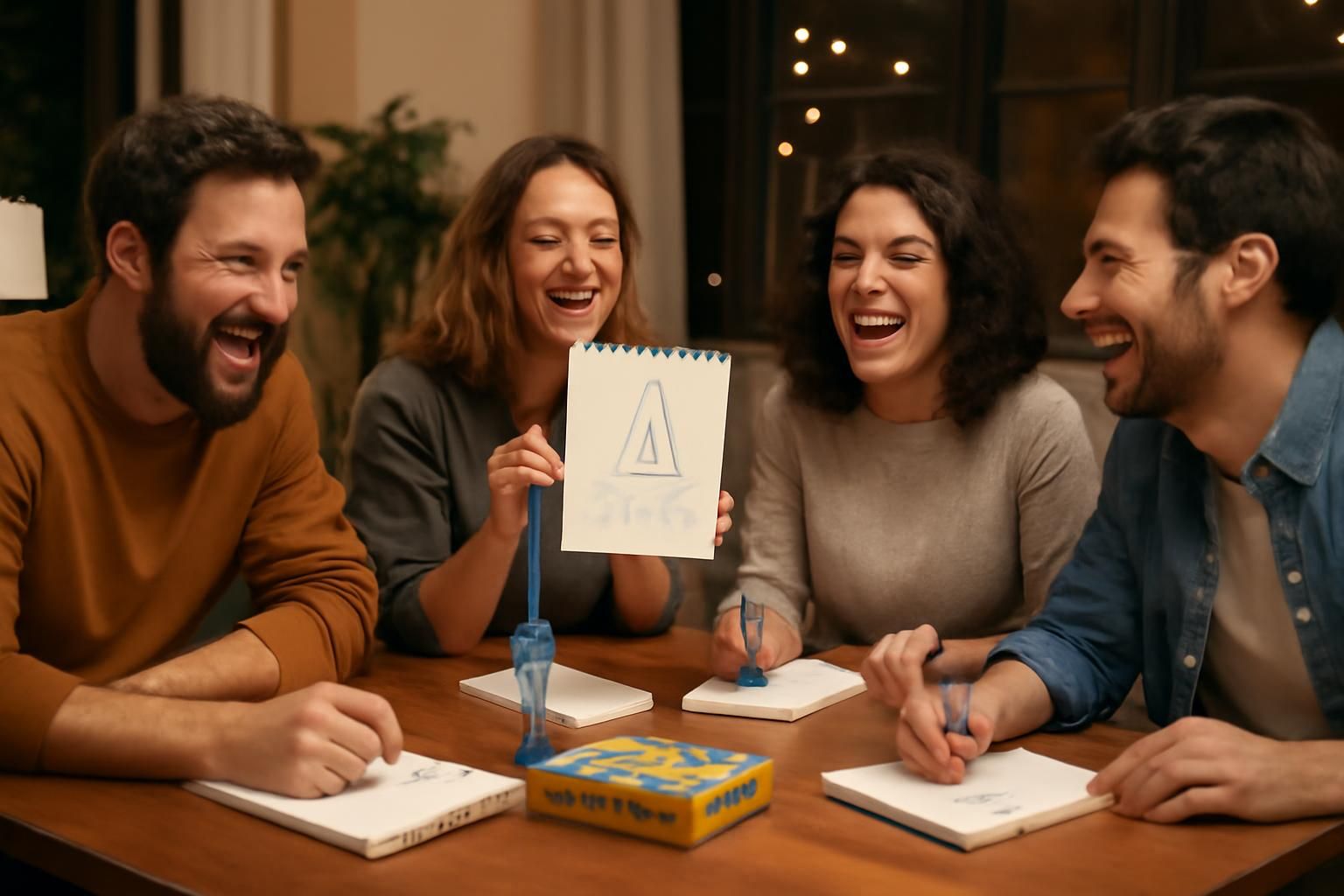 découvrez 'jeu esquissé', un jeu ludique où le dessin stimule le plaisir du divertissement en groupe, parfait pour des moments conviviaux entre amis ou en famille.