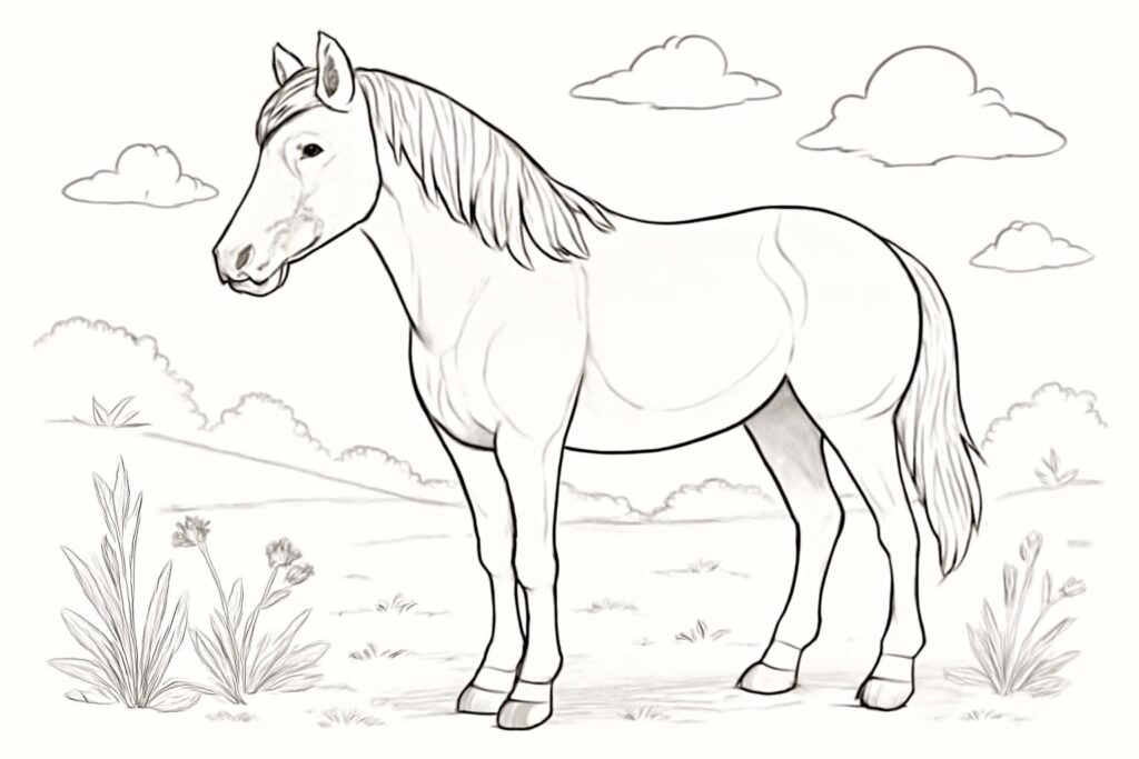 découvrez des coloriages de cheval à imprimer pour divertir les enfants de manière créative et apaisante. idées originales pour éveiller leur imagination en douceur.