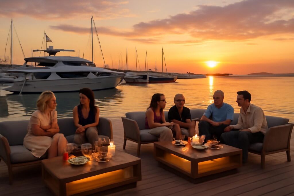 découvrez seaport odlm, un lieu unique en bord de mer idéal pour organiser vos apéros et événements. profitez d'une ambiance conviviale face à la mer pour des moments inoubliables.