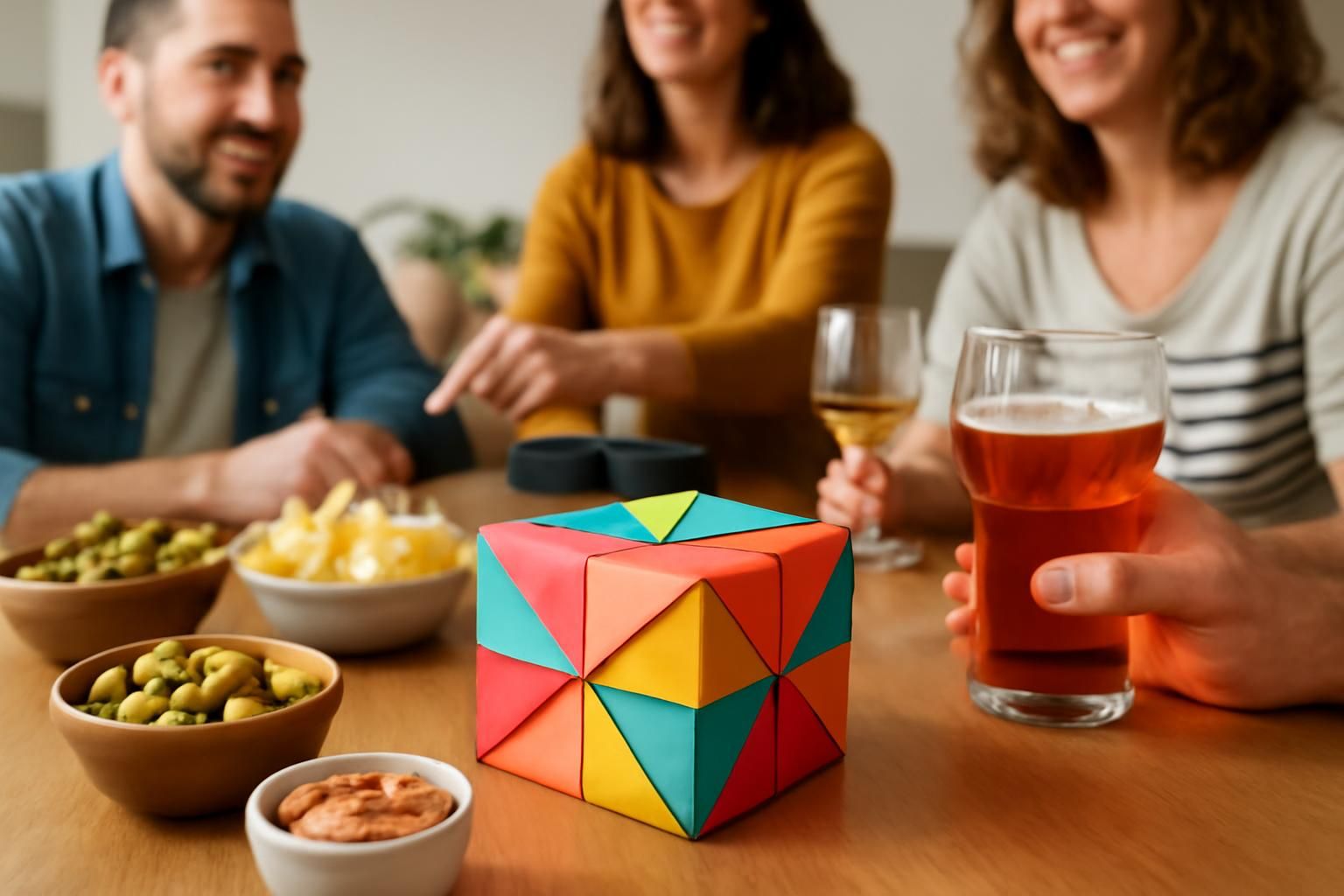 découvrez l'art du pliage avec notre boîte en origami, idéale pour sublimer vos apéros entre amis avec une touche créative et élégante.