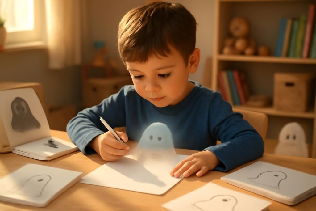 découvrez des astuces simples pour réaliser des dessins fantômes qui émerveilleront et surprendront les enfants grâce à des illusions bluffantes.