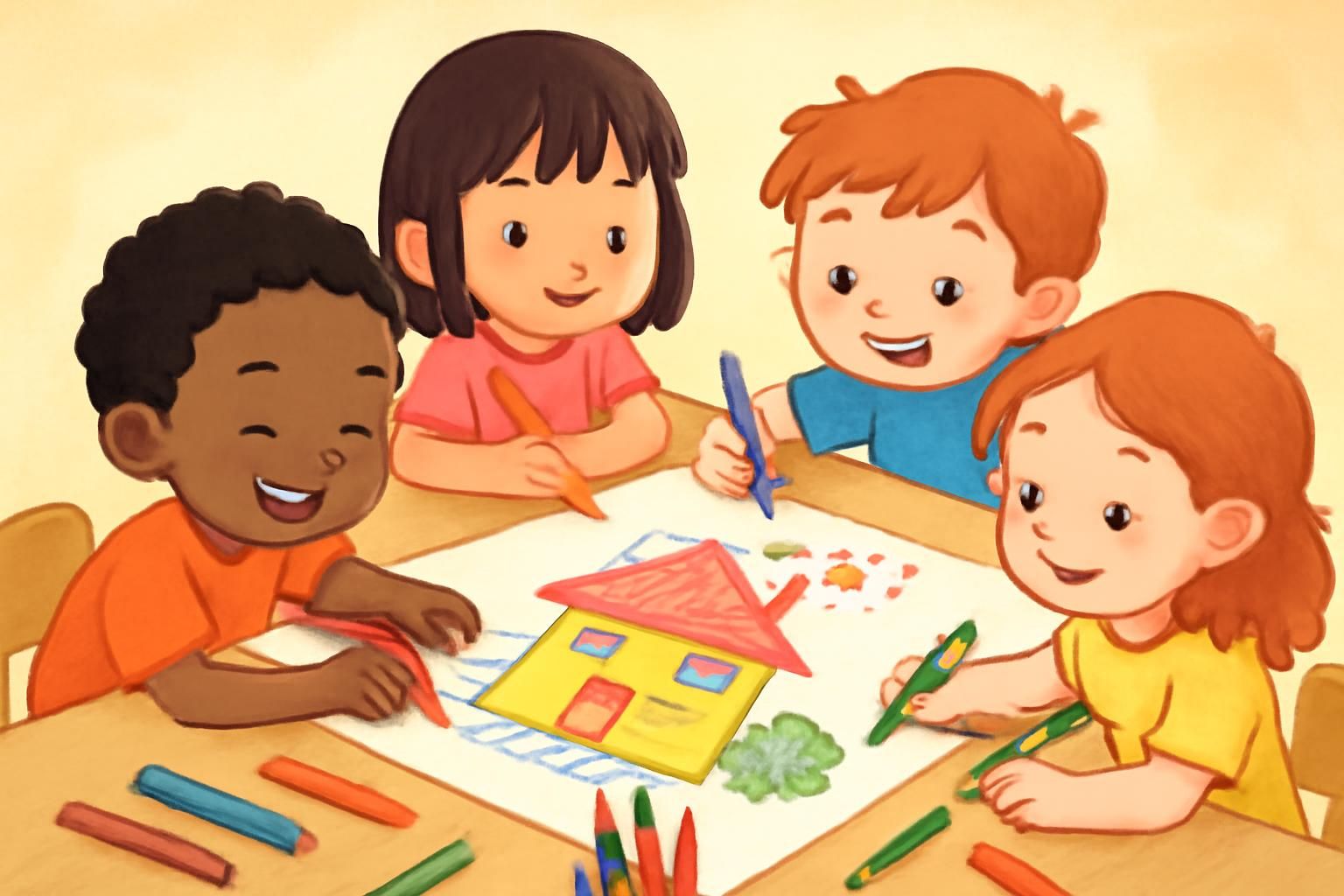 découvrez la maison à colorier, une activité ludique et créative qui stimule l’imagination des enfants tout en développant leur motricité fine.
