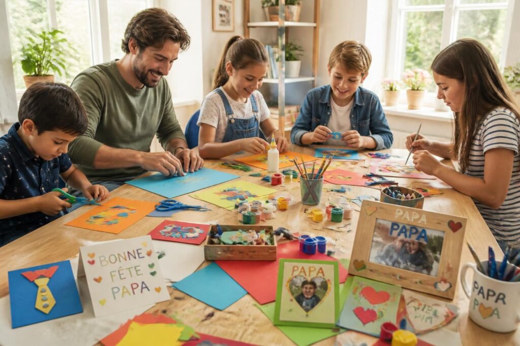 découvrez des idées de bricolage faciles et rapides pour la fête des pères, adaptées aux petits et grands enfants, pour créer des cadeaux faits main pleins d'amour.