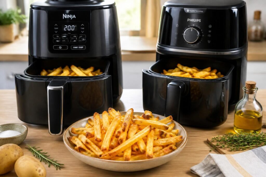 découvrez comment réussir vos frites maison à l'airfryer avec nos conseils de cuisson et astuces adaptées aux modèles ninja et philips pour des résultats croustillants et savoureux.