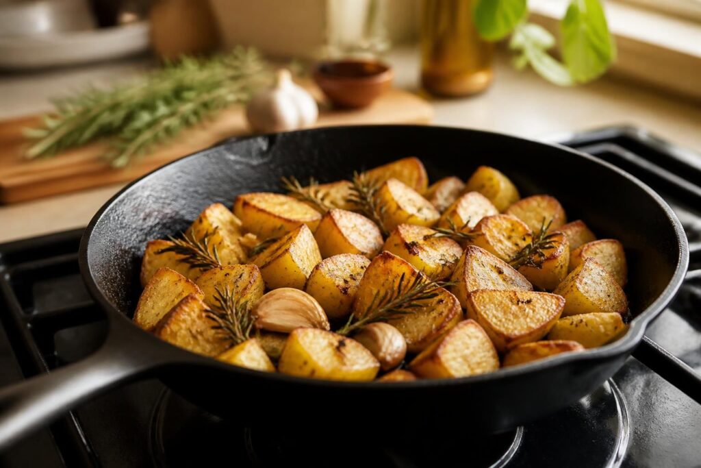 découvrez nos recettes et astuces pour réussir des pommes de terre sautées à la poêle parfaitement dorées et croustillantes à chaque fois.