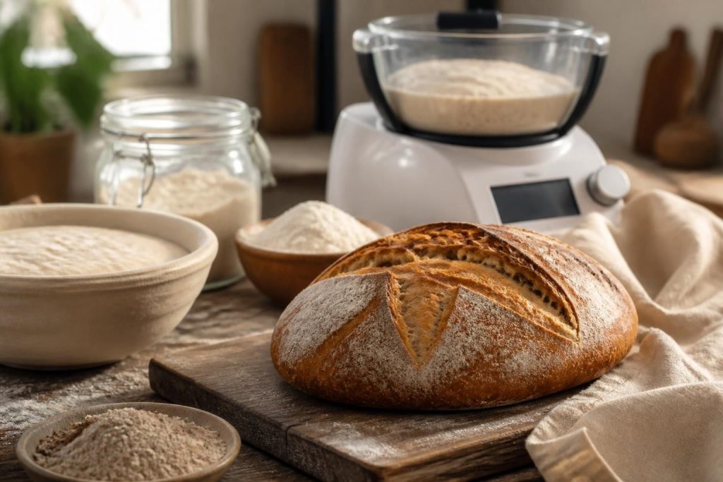 découvrez la recette traditionnelle et facile du pain de campagne au levain ou avec thermomix, pour un pain maison savoureux et authentique.