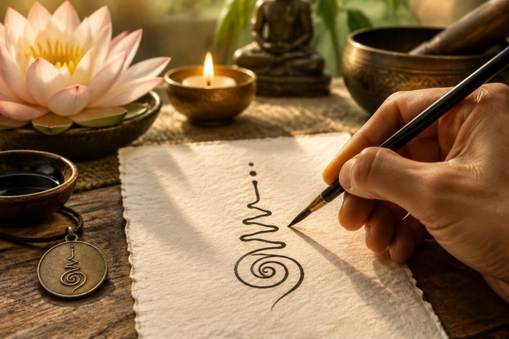 découvrez la signification de l’unalome, symbole bouddhiste de cheminement et de protection, et apprenez à créer le vôtre.